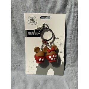 NEW Walt Disney Parks Snacks Mickey & Minnie Mouse Candy Apple Bag Tag Keychain